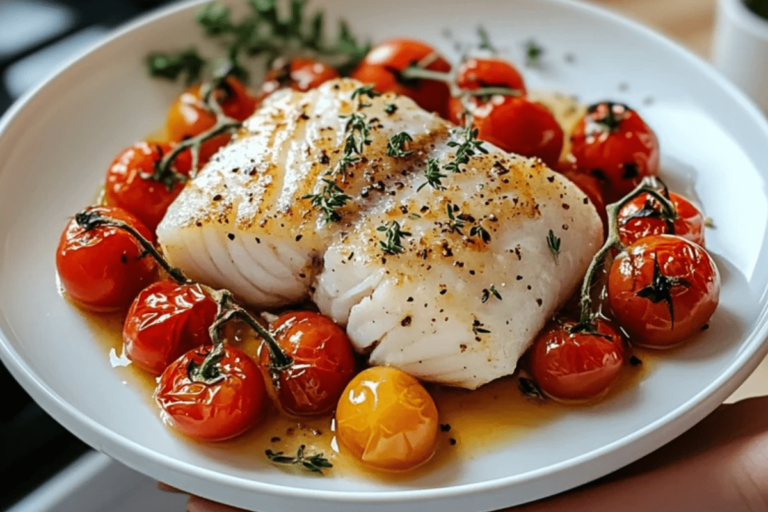 Baked Cod with Tomatoes