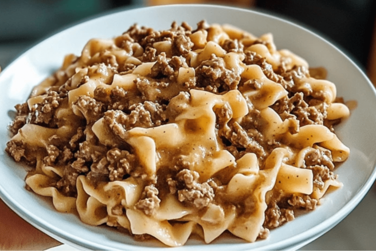 Ground Beef Stroganoff
