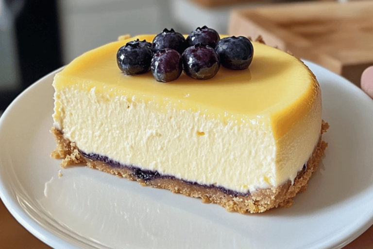 Easy Lemon Blueberry Cheesecake Recipe | Homemade Dessert 2 Lemon Blueberry Cheesecake