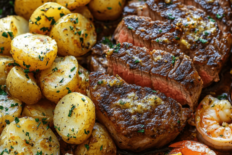 Steak with Shrimp