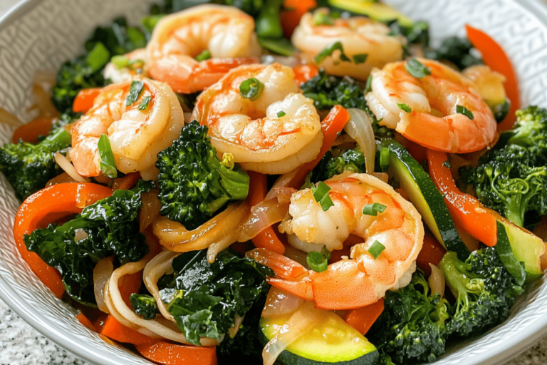 Delicious Garlic Shrimp & Veggie Stir-Fry 2 Garlic Shrimp Stir-Fry-min