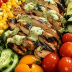 Grilled Chicken Avocado Salad with Creamy Cilantro 3 Grilled Chicken Salad Bowl