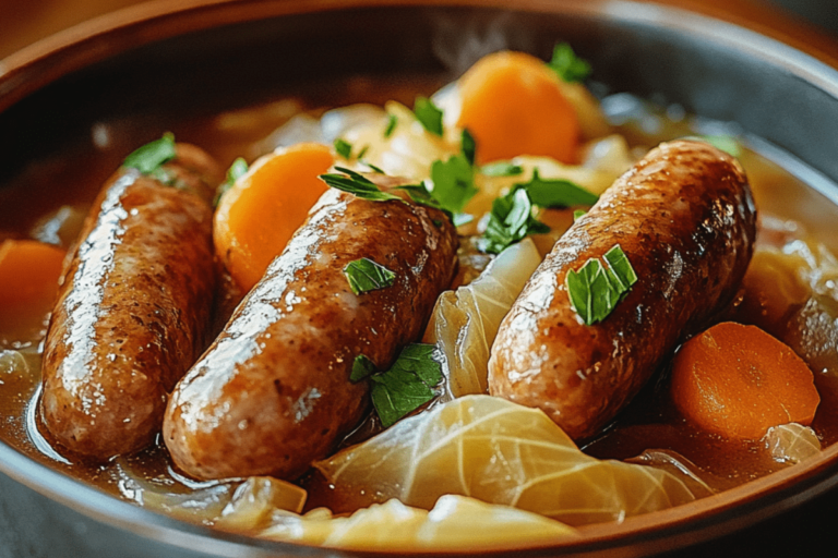 Rustic Sausage And Cabbage Stew 2 Sausage Cabbage Stew