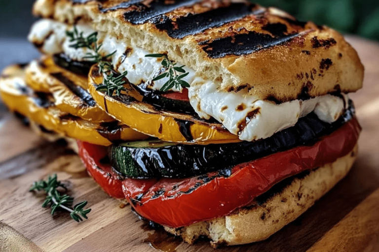 Grilled Veggie Burrata Panini min