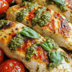 Pesto Chicken with Tomatoes