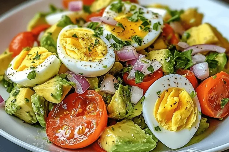 Avocado Egg Salad with Cherry Tomatoes & Red Onion 1 Avocado Egg Salad with Cherry Tomatoes & Red Onion