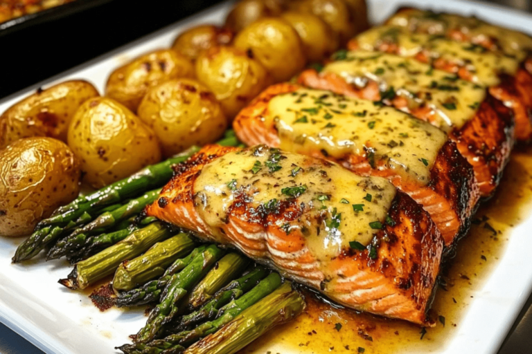 Baked Salmon with Potatoes and Asparagus 1 Baked Salmon with Potatoes and Asparagus
