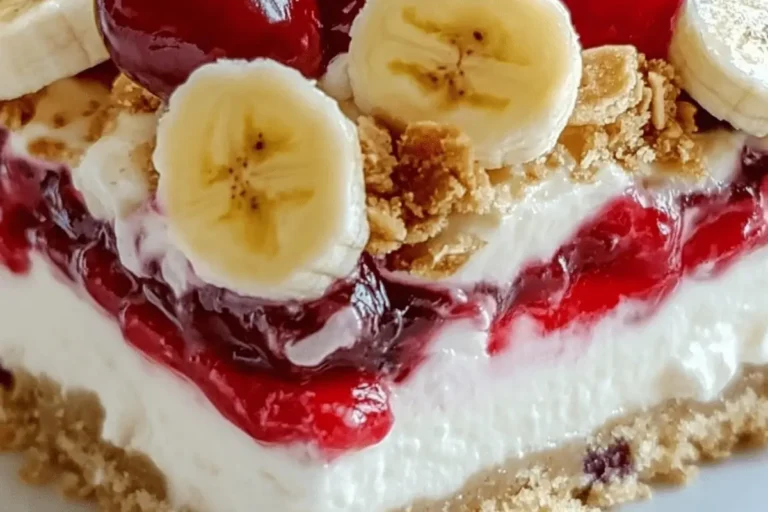 NO-BAKE BANANA SPLIT CAKE 1 NO BAKE BANANA SPLIT CAKE min