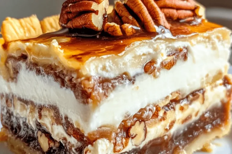 PECAN PIE LASAGNA WITH CREAMY DRESSING – LAYERS OF SWEET, NUTTY PERFECTION 1 PECAN PIE min
