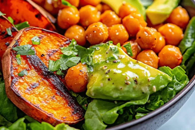 SWEET POTATO CHICKPEA SPRING SALAD WITH GREEN GODDESS DRESSING min