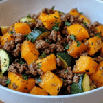 Ground Beef, Sweet Potato & Zucchini Skillet 3 r min