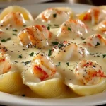 Garlic Butter Lobster-Filled Jumbo Pasta Shells 3 Garlic Butter Lobster