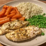 Herb Chicken with Buttered Rice and Veggie Medley 3 Herb Chicken with Buttered Rice & Veggie Medley