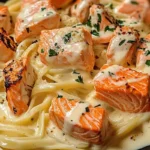 Lobster, Crab & Salmon Alfredo: The Ultimate Seafood Pasta Delight! 3 Lobster Crab Salmon Alfredo