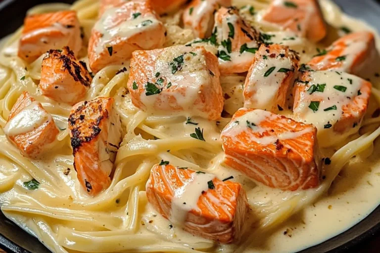 Lobster Crab Salmon Alfredo
