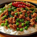 Spicy Ground Pork & Green Bean Stir-Fry Rice Bowl 3 r 1