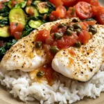 Pan-Seared White Fish with Tomato-Caper Sauce 3 r 1 4