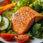 Steamed Salmon with Fresh Veggie Medley 3 r 8