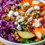 Crispy Apple Walnut Salad with Feta & Cabbage 3 r 9