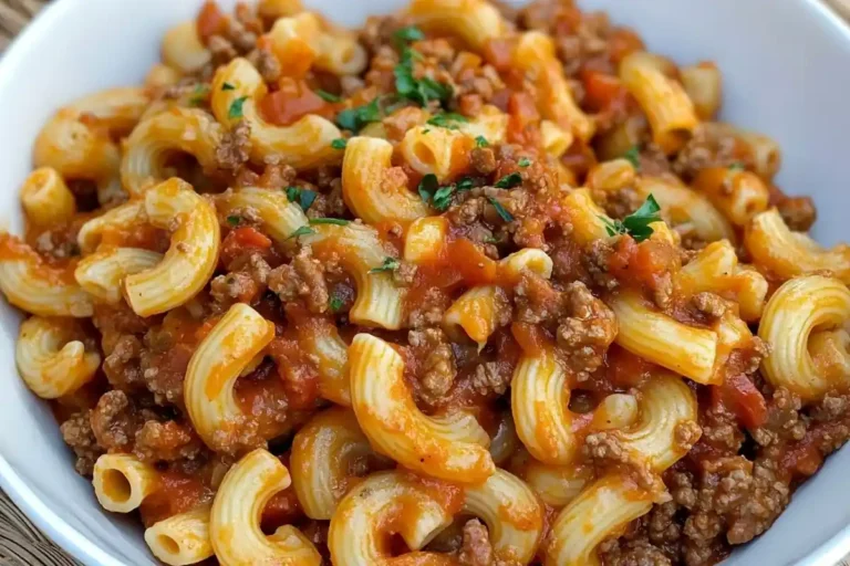 Beefy Macaroni Skillet