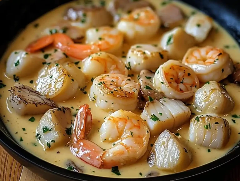 Creamy Garlic Seafood 1