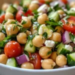 Feta Chickpea Salad