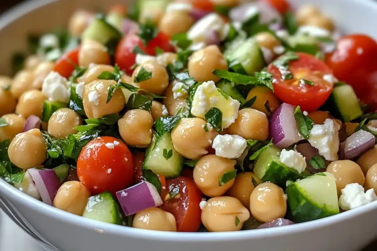 Feta Chickpea Salad