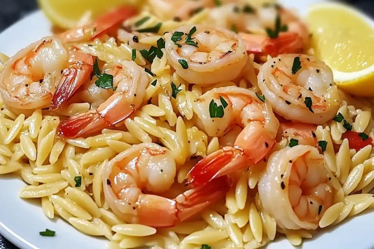 Garlic Butter Shrimp Orzo