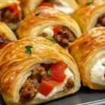 Rotel Sausage Crescents