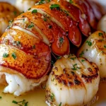 Seared Scallops and Lobster: Indulge in Luxury Tonight! 3 Seared Scallops and Lobster