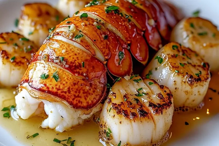 Seared Scallops and Lobster
