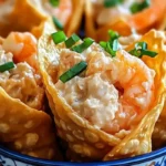 Shrimp Wonton Cones