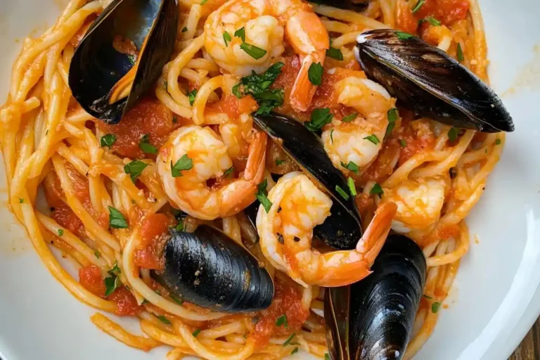 Spicy Seafood Linguine