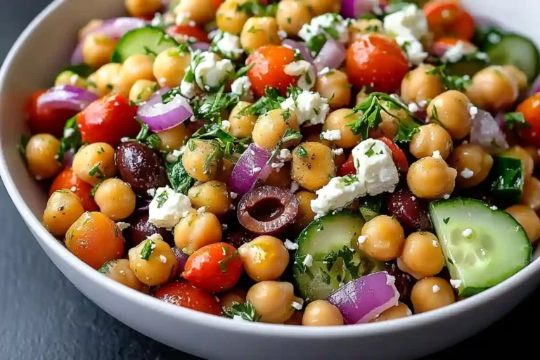 Chickpea Feta Salad