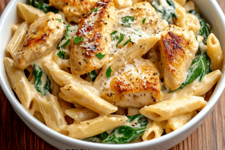Garlic Parmesan Chicken Pasta