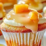 Peach Cream Cheese Cupcakes