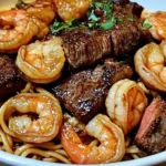 Steak Shrimp Noodles