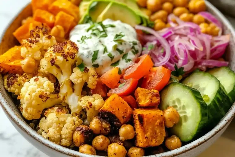 Cauliflower Sweet Potato Bowl