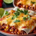 Cheesy Beef Enchiladas