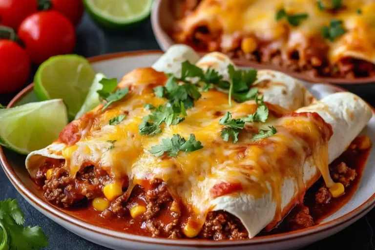 Cheesy Beef Enchiladas