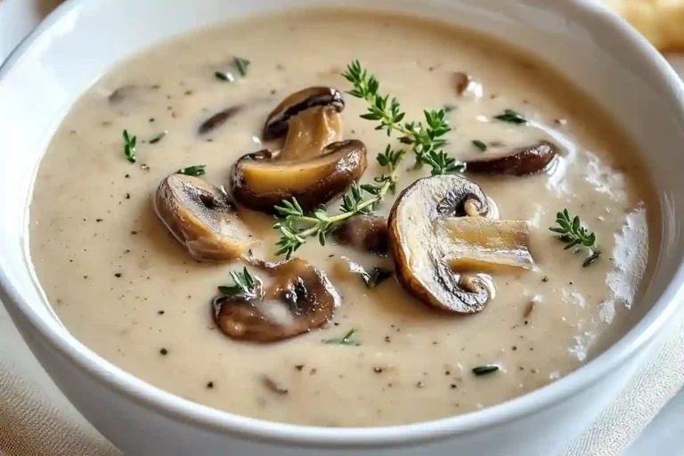 Creamy Mushroom Thyme Soup
