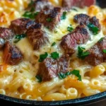 Garlic Butter Steak Mac