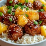 Hawaiian Meatball Bowls