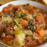Hearty Cabbage Beef Soup