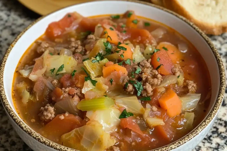 Hearty Cabbage Beef Soup