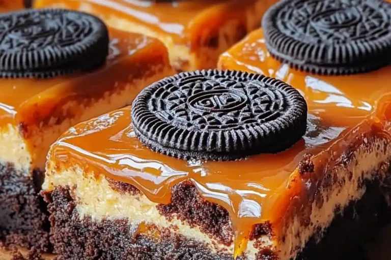 OREO LAYERED HALLOWEEN BROWNIES