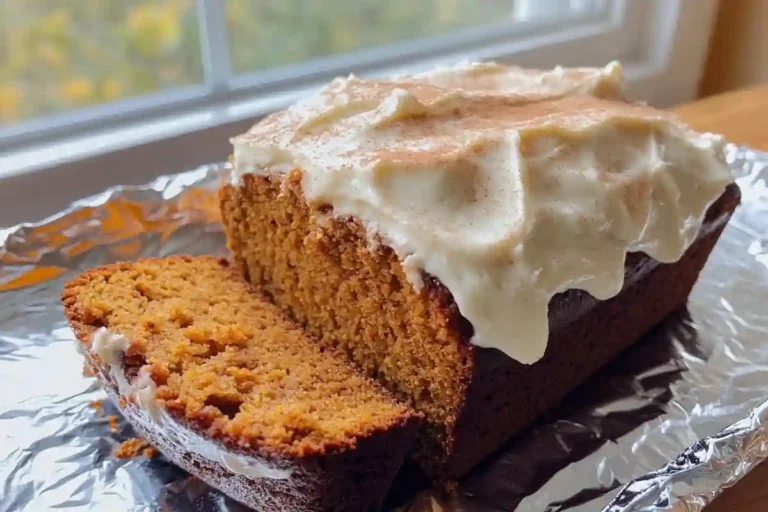 Pumpkin Loaf with Frosting