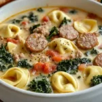 Sausage Kale Tortellini Soup