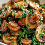 Sautéed Mushrooms and Spinach