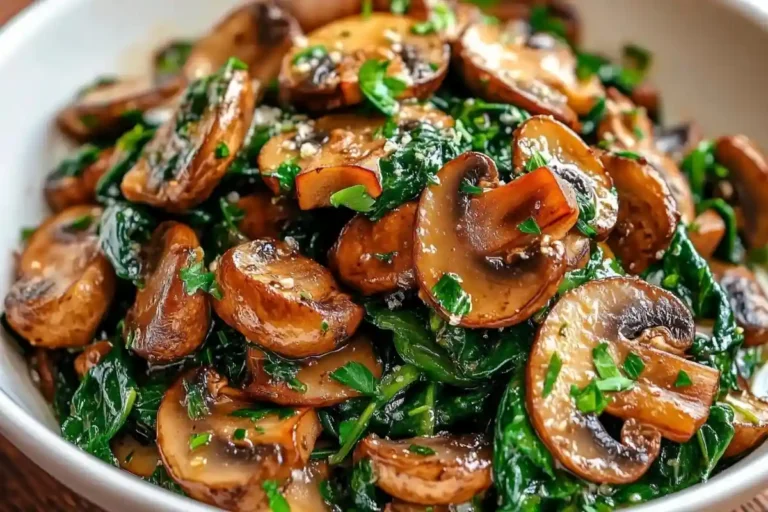 Sautéed Mushrooms and Spinach